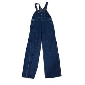 Vintage Dickies Overalls Adult Men's 34 Made in USA Raw Hem 32" Inseam